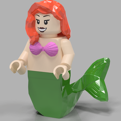 Mermaid.png STL file MEGAFIG Mermaid Tail/Bra・Design to download and 3D print