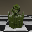 render_orcRook.png Fantasy chess pieces human vs orcs