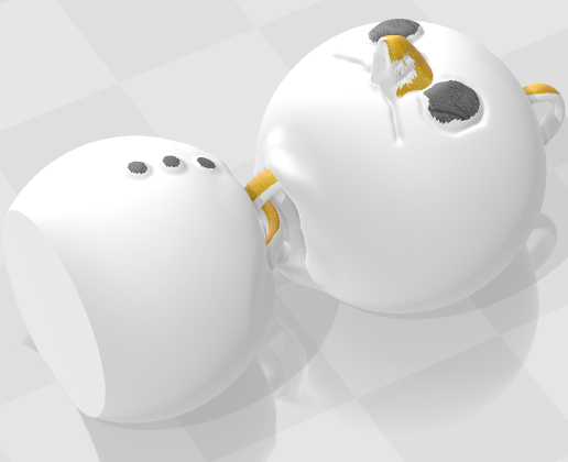 snow2.png Gelenkiger SnowMan-Schlüsselanhänger (Print-İn-Place)