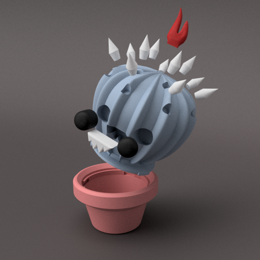 Home Decor Evil Cactus Model by Model Craft Studio STL File for 3D  printingCults