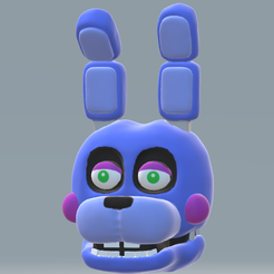 Captura-de-pantalla-2023-09-24-135422.png STL file Fnaf bonnie brick minifigure head・3D printing design to download