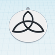 trinity-keychain-1.png Triquetra symbol, Trinity or trefoil knot, Celtic symbol of eternity, Trinity symbol keychain, spiritual wall art decor, energy tag, fridge magnet, pendant