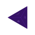tetraH.stl Origami Snapper, Model, Extension, Triangular Bipyramid