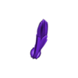 wings_READY_to_3d_print_left_wing.obj スタイライズされた翼
