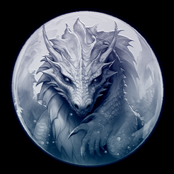 58a.png STL file Ice Dragon Lithopane - 58・3D printable model to download