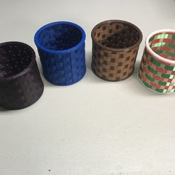 IMG_2799 2.JPG Free STL file 3D Printed Woven Basket・3D printable object to download