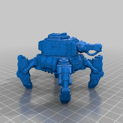 2ad2123330146b6c7d77590a576e312e.png Free STL file Grot walking tank (Warhammer 40K)・3D print object to download
