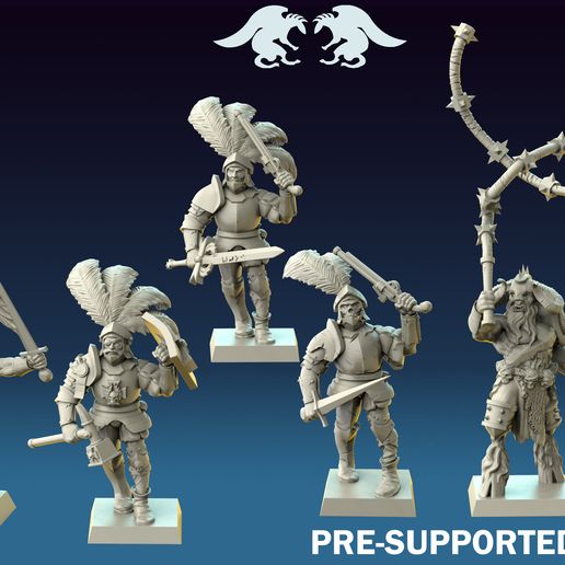 Villains and heroes 3D model