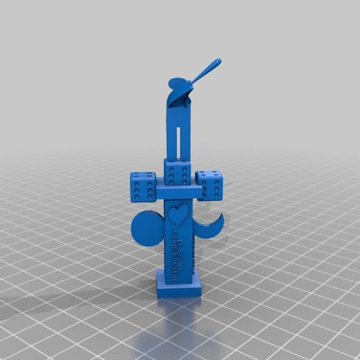 happy birthday, nirob afi / and aunts .sin un corazón de ángel en autrice - 3D model önizlemesi