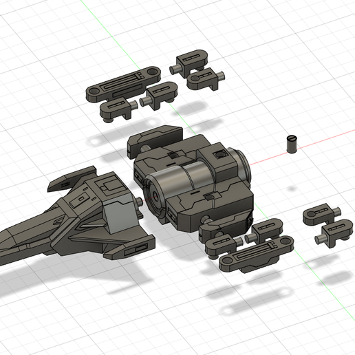 Sefer Support unit for 1/144 Scale Gunpla Gundam 00 3D model