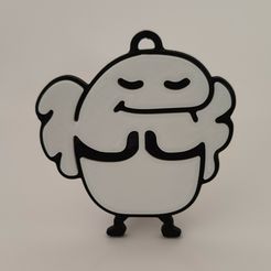 flork-014.jpg Free STL file FLORK ANGEL KEY CHAIN・3D printable model to download