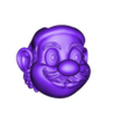 mario_face_.stl 3MF super Mario bros keychains, no stand, Luigi head, Mario bros, koopa