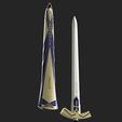 Excalibur-and-Avalon-Full-Render.jpg Fate Stay/Night: Unlimited Blade Works - Saber's Excalibur and Avalon