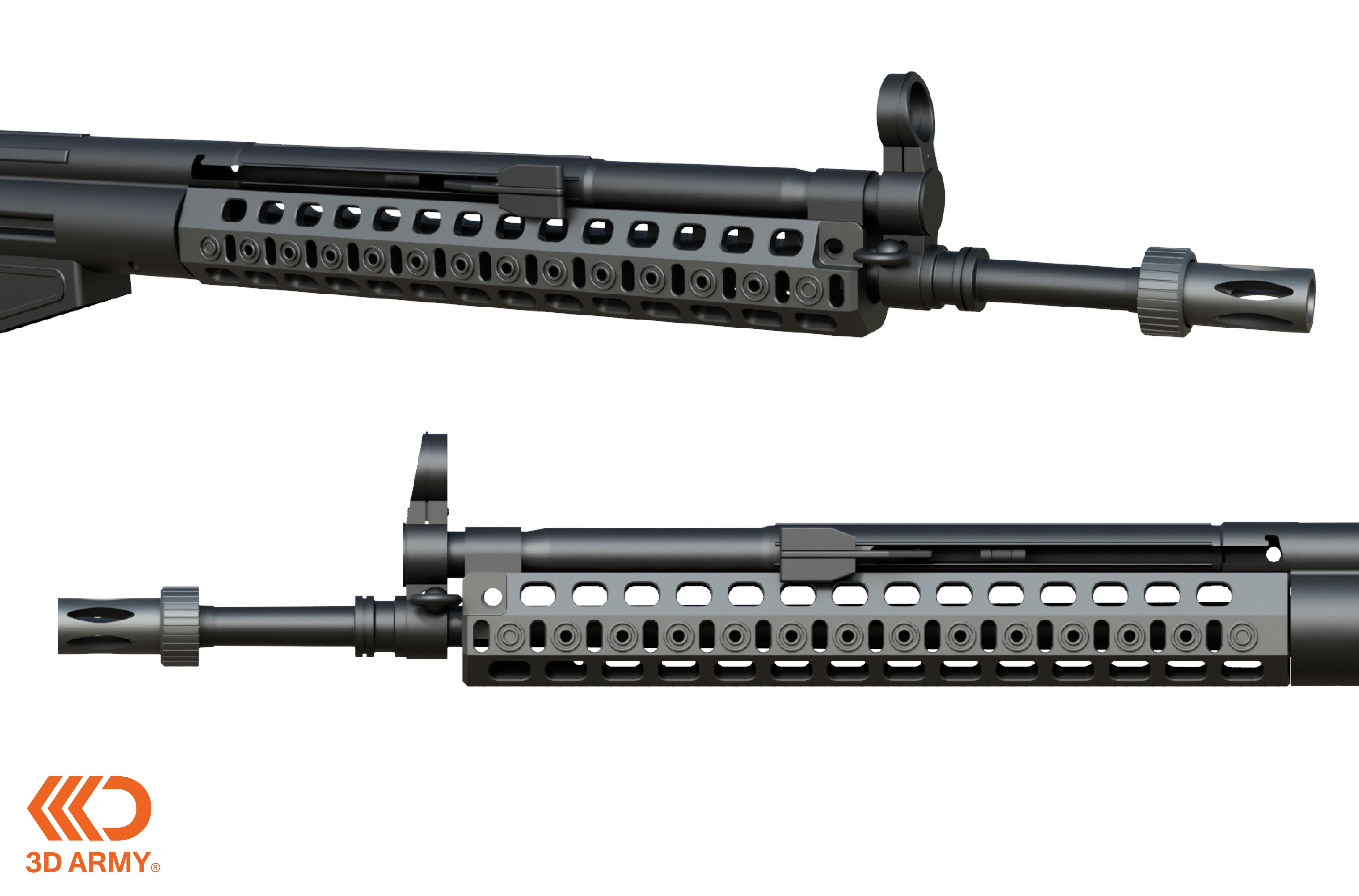 HK91 G3 Black wide handguard new. 