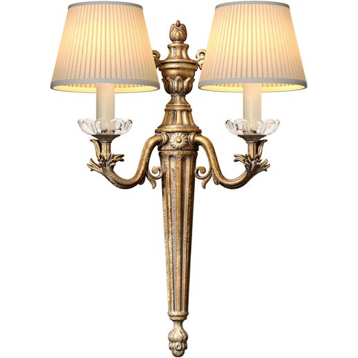 Bronze Antique Wall lamp Sconce Light in American Classic Style 3D model - 3D model önizlemesi