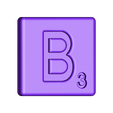 Single_Cut_B.STL Fichier STL gratuit Pièces et support SCRABBBLE・Modèle imprimable en 3D à télécharger