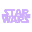 LOGO SATAR WARS.stl Suporte Dock Station Apple Watch Stormtrooper Star Wars VERSÃO 2