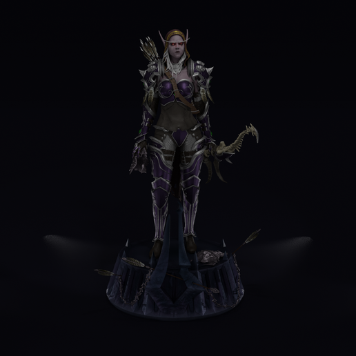 sylvanas windrunner world of warcraft stl 3d printing file sylvanas windrunner world of warcraft stl 3d printing file