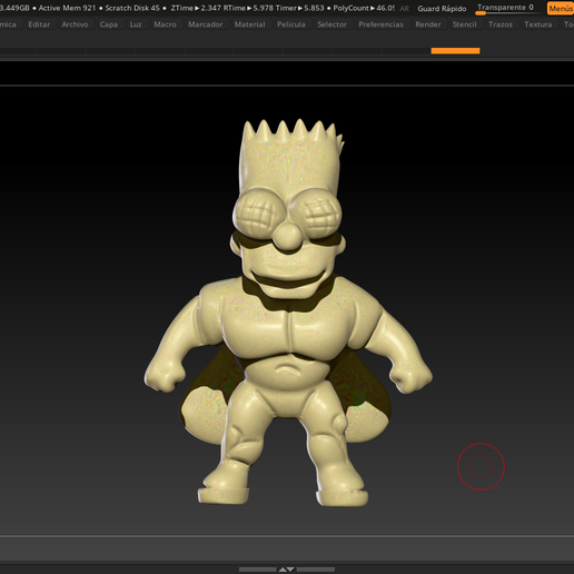 Bart-Mosca - Fan Art of "Treehouse of Horror". 3D model