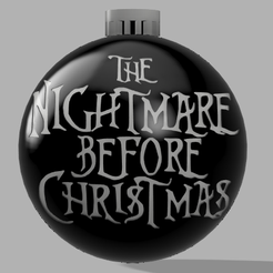 nbch1.png Descargar archivo STL esfera navideña de jack y sally de The Nightmare Before Christmas • Objeto para impresión 3D, thervadure
