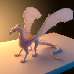 1.jpg STL file Dragon of LeafWings Tribe from Wings of Fire・3D printer design to download