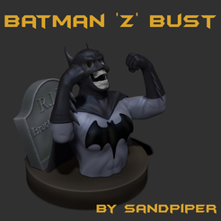Batman_Z_1.png Download STL file Batman 'Z' Bust • Design to 3D print, sandpiper