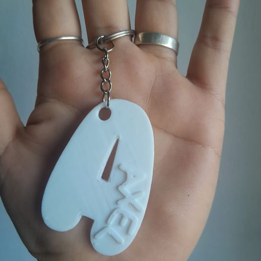 Axel.jpeg Key ring name AXEL