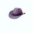 0K_00013.jpg HAT 3D MODEL - Top Hat DENIM RIBBON CLOTHING DRESS COWBOY HAT WESTERN