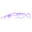 Lamborghini Diablo SV.stl Lamborghini Diablo SV 2D Art/ Silhouette
