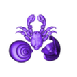 hermit crab.stl Hermit crab (flexi, cute, semi realistic)