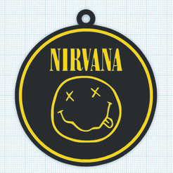 nirvana-tinker.png Archivo STL Llavero Logo Nirvana・Idea de impresión 3D para descargar