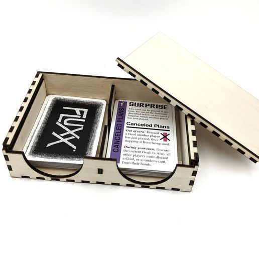 PXL_20210105_025156463-03.jpeg Laser SVG Cut File Draw and Discard Box, PNG Playing Card Holder, Deal and Discard Holder, Game Card Holder File