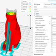 cura2.PNG STL-Datei Statuette einer sitzenden Katze low poly kostenlos・Modell zum 3D-Drucken zum herunterladen