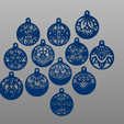 alle-Weihnachtskugeln.png 12x Christmas baubles or window decorations to fall in love with and print FDM and resin