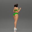 3DG-0002.jpg Attractive girl in bikini and heels Leaning Against car