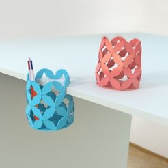 model_vase.jpg OBJ file Pencil pot - storage・3D print model to download