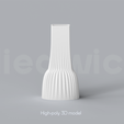 E_11_Renders_1.png Niedwica Vase E_11 | 3D printing vase | 3D model | STL files | Home decor | 3D vases | Modern vases | Floor vase | 3D printing | vase mode | STL