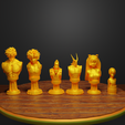 QWS.png Anime Figure Chess Set Anime Character Chess Pieces