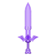 Mastersword_Powered_half.stl Мастер-меч и постамент - Легенда о Зельде: Будитель ветров