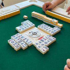 title.JPG Free STL file 手積み麻雀用センターピース / Riichi Mahjong Center Piece・3D print design to download
