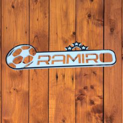 RAMIRO.jpeg 3MF-Datei RAMIRO 3 STAR FUSSBALL POSTER・Modell zum Herunterladen und 3D-Drucken