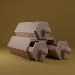 p6.png STL file Loker table top cupboard・Model to download and 3D print