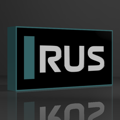 1.png 3D file F1 Rus lamp・3D printer model to download