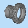 14.jpg STL printable Tire and Rims for Lada Niva  3D print