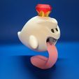 king-side.jpg STL file King Boo M&M container stash pot・3D print design to download