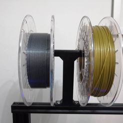 IMG_20190317_192245.jpg Free STL file Dual spool holder for Ender-3 (and other printers with 2020 profile)・3D print design to download