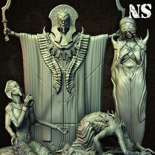 Cult of Nyarlathotep - Cultists x4 3D model