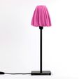 pink_8JIQ625FXR.jpg Free STL file Drape Table Lamp・3D printing design to download