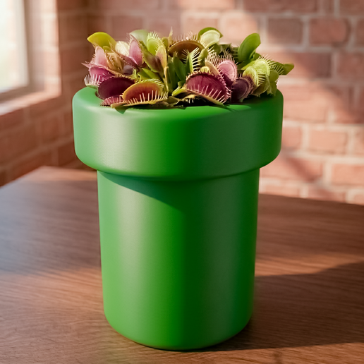 Super Mario Bros Pipe Pot + Coin: Mario Pipe Pencil Holder and Planter