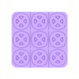 TicTacToe plate.stl Cross and round tic-tac-toe in box.